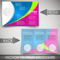 Tri-fold corporate business store brochure