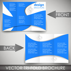 Tri-fold corporate business store brochure