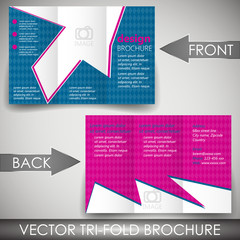 Tri-fold corporate business store brochure