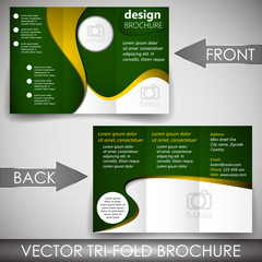 Tri-fold corporate business store brochure