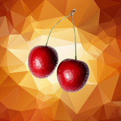 Cherry Polygon Paper