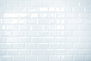 white ceramic brick tile wall,background