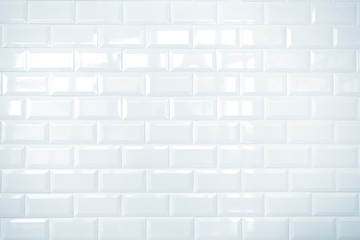 white ceramic brick tile wall,background