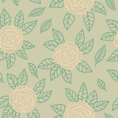 Seamless vector floral pattern