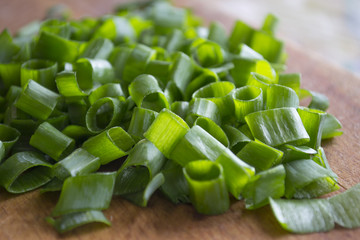 Cutted green onion