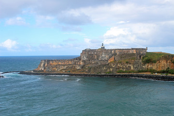 Fototapeta na wymiar El Morro Forteca w San Juan, Puerto Rico