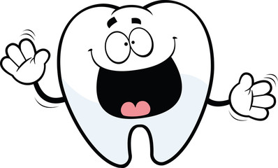 Happy Cartoon Tooth