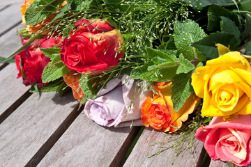 Bunte Rosen