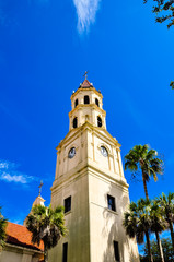 bell tower at flagler college in st. augustine, florida
