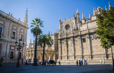 Obraz premium Seville Cathedral (Spanish: Catedral de Santa Maria de la Sede)