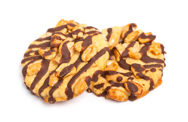 Chocolate chip cookies with peanuts