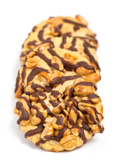 Chocolate chip cookies with peanuts