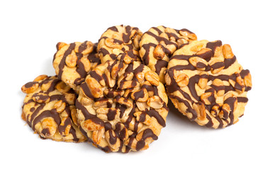 Chocolate chip cookies with peanuts
