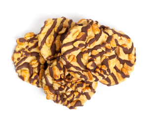 Chocolate chip cookies with peanuts