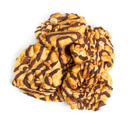 Chocolate chip cookies with peanuts