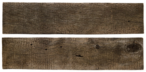 Old wooden planks isolated on white background © Anatoliy Sadovskiy