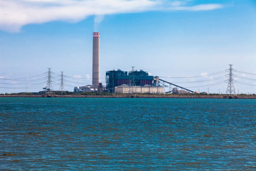 Fototapeta na wymiar Smoke of Power plant station , Air Pollution from Factory