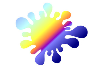 farbiger Farbspritzer...