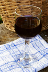 glass of red wine