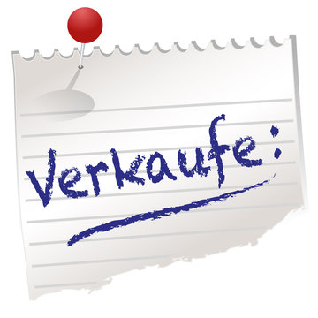 Verkaufe,verkauf,Notizzettel,Pinwand,Stecknadel,frei