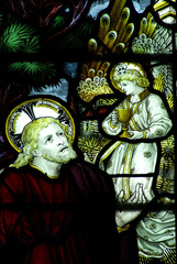 Jesus the angel and the cup