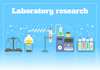 Laboratory research concept