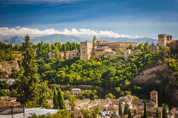 Cercles muraux Travaux détablissement Ancient arabic fortress of Alhambra, Granada, Spain