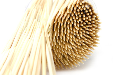 Toothpick isolated on white background