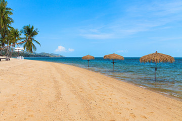 Umbrella on tropical beach