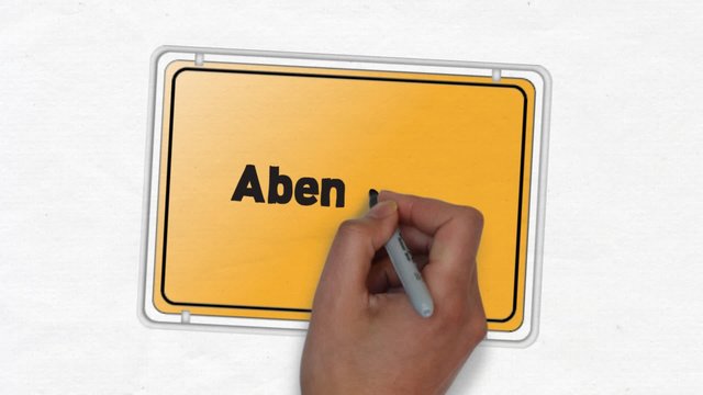 Abenberg Ortseingangsschild Ortsschild Ortseingang Stadt