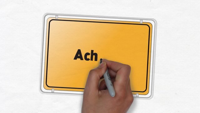 Achern Ortseingangsschild Ortsschild Ortseingang Stadt