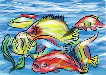 Obraz premium coral fish