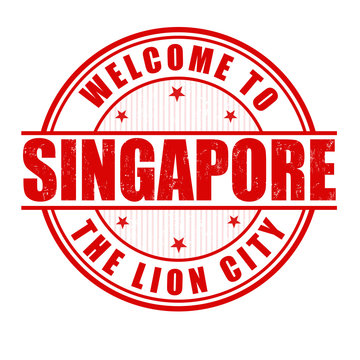 Welcome to Singapore stamp