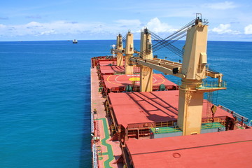 Bulk carrier at Cotonou Anchorage