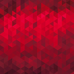 Abstract red geometric background - origami
