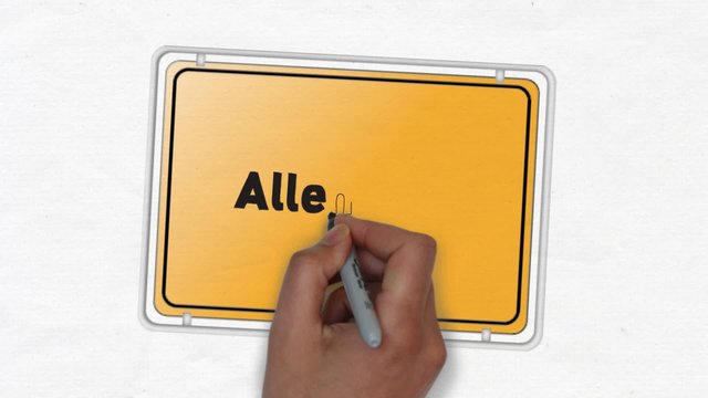 Allendorf Ortseingangsschild Ortsschild Ortseingang Stadt