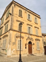 Fototapeta na wymiar old palace in San Benedetto del Tronto ,italy