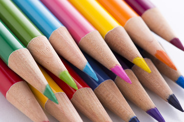 色鉛筆のクローズアップ