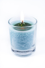 Beautiful Color Candle in Glass