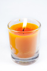 Beautiful Color Candle in Glass