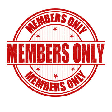 Members only stamp