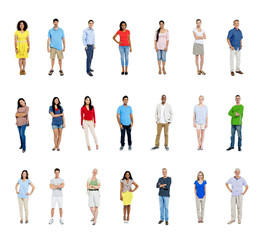 Obraz premium Group of Multiethnic Colorful Diverse People