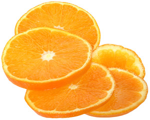 Sliced oranges heap