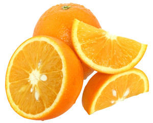 Sliced oranges heap