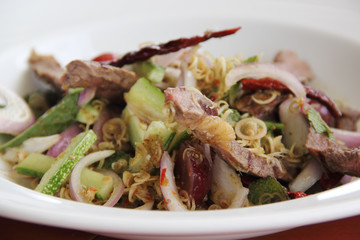 Beef spicy salad