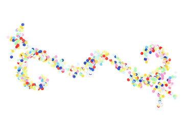 Confetti isolated on white