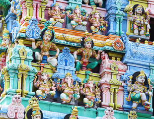 Naklejka premium Sri Mariamman temple in Singapore