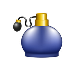 Luxurious perfume in retro design