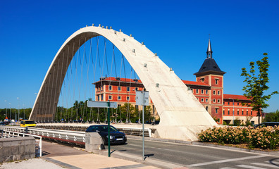 Bridge over Arga river in  Pamplona, Navarre