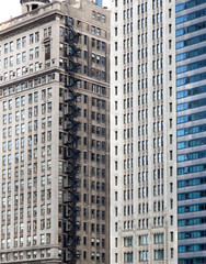 Fototapeta na wymiar Skyscrapers in a city, Chicago, Cook County, Illinois, USA
